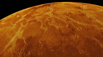 旋转地球金星电脑生成的呈现现实的背景元素图像提出了美国国家航空航天局