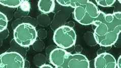 绿松石发光发光的细胞无缝的背景纹理