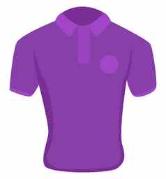 男人。紫色的衬衫插图向量白色背景