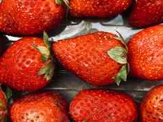 红色的颜色草莓水果