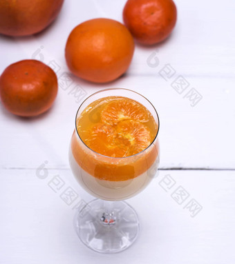 潘纳科塔橘子玻璃烧杯