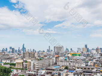 视图当代曼谷摩天大楼曼谷资本泰国受欢迎的旅游目的地