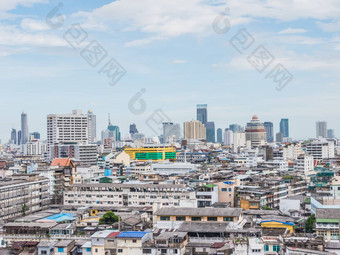视图当代曼谷摩天大楼曼谷资本泰国受欢迎的旅游目的地