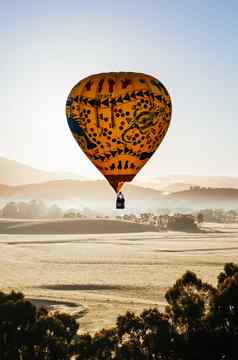 热空气气球日出澳大利亚