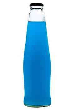 蓝色的鸡尾酒瓶蓝色的鸡尾酒蓝色的鸡尾酒bottl
