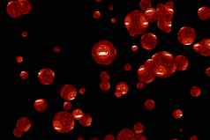 病毒科维德球突变火焰熔岩颜色红色的正常的