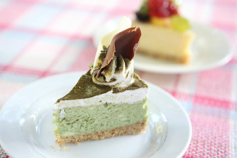 绿色茶蛋糕
