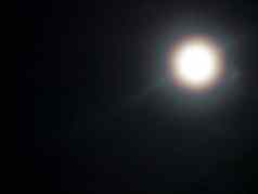 极光月光超级月亮晚上天空