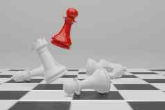 国际象棋董事会游戏业务有竞争力的概念复制空间