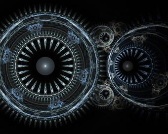 现代分形机械背景时间机数字艺术作品有创意的图形设计摘要分形蒸汽朋克机