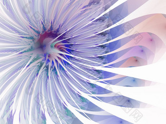温柔的软分形蓝色的花电脑生成的图像标志设计概念网络打印<strong>海报花背景</strong>