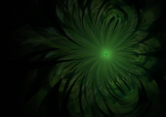 绿色温柔的软分形花电脑生成的图像标志设计概念网络打印<strong>海报花背景</strong>