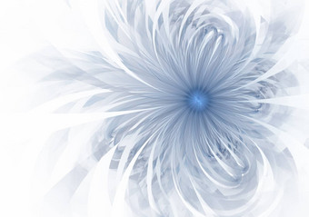 温柔的软分形蓝色的花电脑生成的图像标志设计概念网络打印<strong>海报花背景</strong>