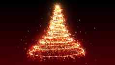金闪闪发光的飞行闪闪发光的光闪亮的圣诞节粒子介绍