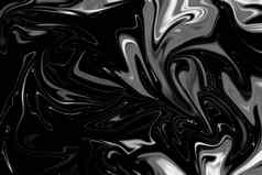 摘要液化波大理石黑色的白色奢侈品大理石模式纹理背景