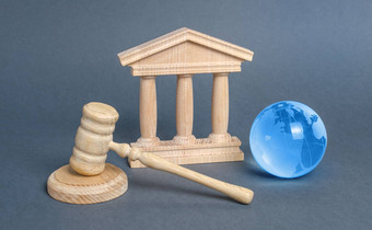 法院槌子蓝色<strong>的</strong>全球地球地球国际法院保护业务利益人类<strong>权利</strong>国际约定条约最高