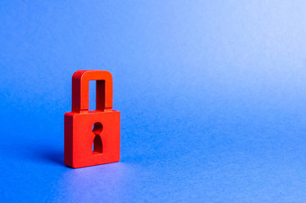 红色的挂锁信息安全保存秘密信息值保护保险黑客攻击安全个人数据隐私用户nsfw (病毒杀毒
