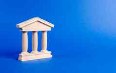 建筑小雕像柱子古董风格概念城市政府银行大学法院图书馆建筑纪念碑部分城市银行教育政府