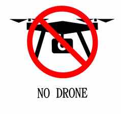 标志禁止drones