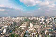 城市景观高速公路交通曼谷