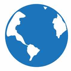 地球图标象形文字全球全球图标