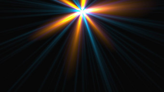 电脑生成的闪亮的明星旋转梁光呈现动态背景