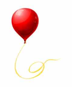 漂亮的红色的气球