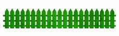 木长栅栏绿色