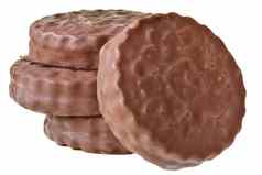 酥饼饼干三明治巧克力糖衣