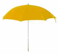 海滩伞黄色的