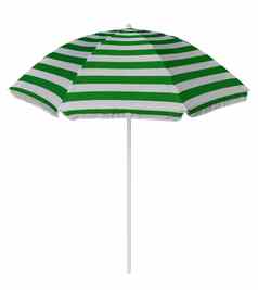 海滩条纹伞绿色