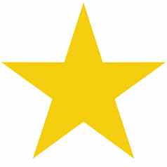 明星向量图标白色背景平排名黄色的最喜欢的