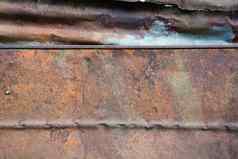锌金属墙背景生锈的金属染色金属关于