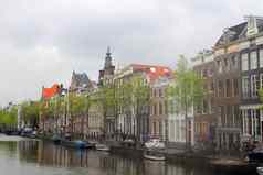 阿姆斯特丹荷兰房子船运河