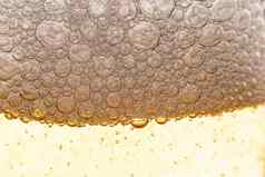 纹理气体泡沫光啤酒