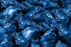 背景桩垃圾袋蓝色的本垃圾垃圾垃圾塑料袋桩