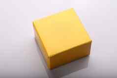 黄色的空白纸盒子食物汉堡产品包装