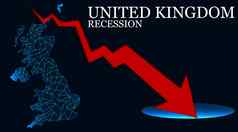 曼联王国地图箭头经济衰退