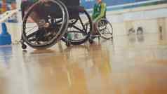 残疾篮球球员轮椅运动型培训