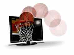 篮球拍摄液晶显示器
