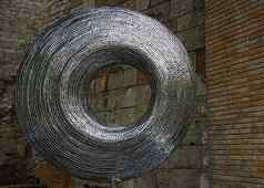 圆形艺术安装巴塞罗那城市