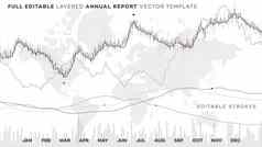 全球年度金融报告分析统计数据可编辑的图表