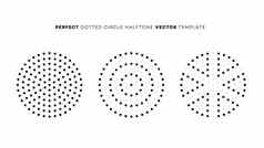 向量几何完美的虚线半色调圆向量设计元素覆盖纹理品牌元素