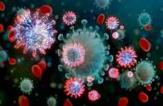 冠状病毒微生物细胞