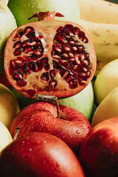 激情水果水果健康的食物春天风格概念拍摄