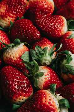 关闭群草莓健康的方面健康的方面食物背景