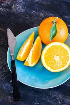 有机食物概念橙色水果