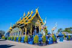 美丽的蓝色的寺庙什么荣你的这令人惊异的寺庙