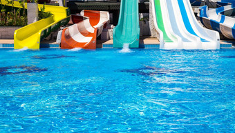 安塔利亚火鸡色彩斑斓的水上乐园管游泳池delphin帝国酒店安塔利亚