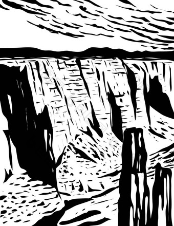 水渍险单色艺术蜘蛛岩石峡谷秋<strong>儿</strong>国家纪念碑亚利桑那州美国灰度黑色的白色